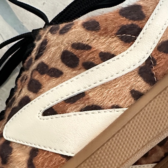 Dolce Vita Leopard-Print Lace-Up Sneakers with Black Laces - Picture 4 of 4